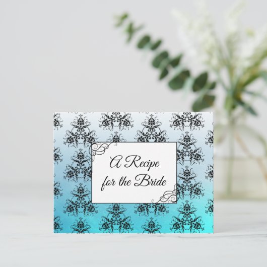 Een recept voor de bruidbruidenkaart briefkaart (Staand voorkant)