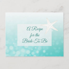 Een recept voor de bruidbruidenkaart briefkaart