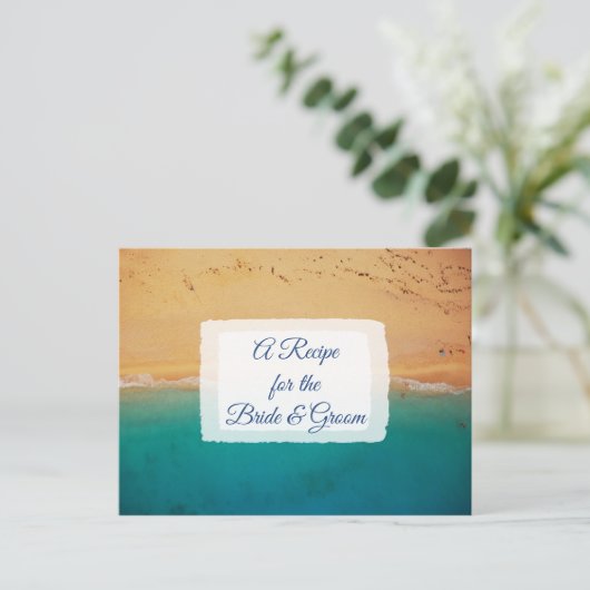 Een recept voor de bruidbruidenkaart briefkaart (Staand voorkant)