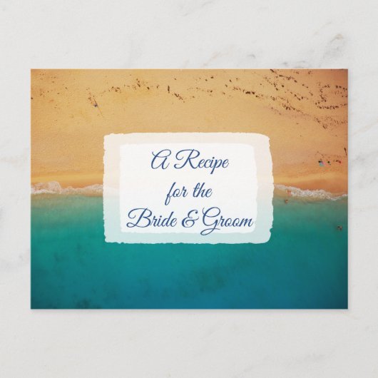 Een recept voor de bruidbruidenkaart briefkaart (Voorkant)