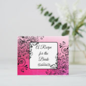 Een recept voor de bruidbruidenkaart briefkaart (Staand voorkant)
