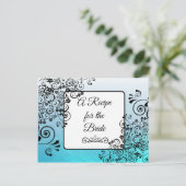 Een recept voor de bruidbruidenkaart briefkaart (Staand voorkant)