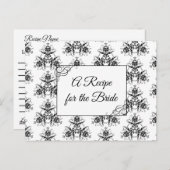 Een recept voor de bruidbruidenkaart briefkaart (Voorkant / Achterkant)