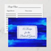 Een recept voor de bruidbruidenkaart briefkaart (Voorkant / Achterkant)