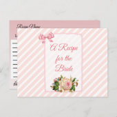 Een recept voor de bruidbruidenkaart briefkaart (Voorkant / Achterkant)