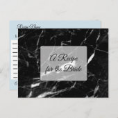 Een recept voor de bruidbruidenkaart briefkaart (Voorkant / Achterkant)