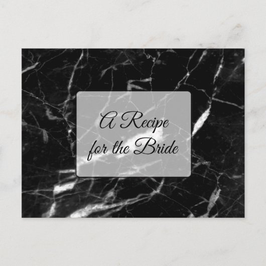 Een recept voor de bruidbruidenkaart briefkaart (Voorkant)