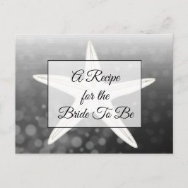 Een recept voor de bruidbruidenkaart briefkaart