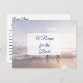 Een recept voor de bruidbruidenkaart briefkaart (Voorkant / Achterkant)