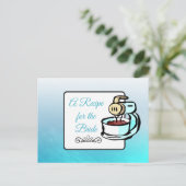 Een recept voor de bruidbruidenkaart briefkaart (Staand voorkant)