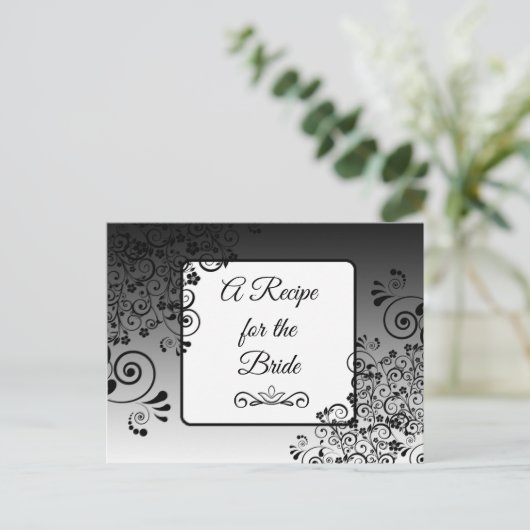 Een recept voor de bruidbruidenkaart briefkaart (Staand voorkant)