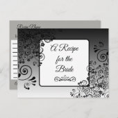Een recept voor de bruidbruidenkaart briefkaart (Voorkant / Achterkant)