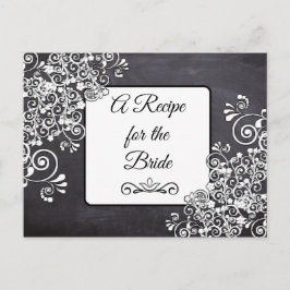Een recept voor de bruidbruidenkaart briefkaart
