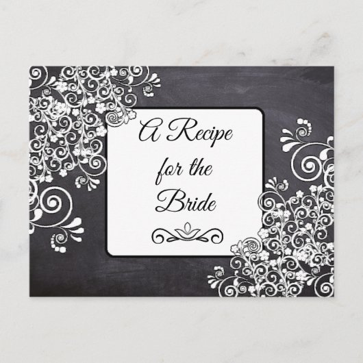 Een recept voor de bruidbruidenkaart briefkaart (Voorkant)