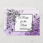 Een recept voor de bruidbruidenkaart briefkaart (Voorkant / Achterkant)