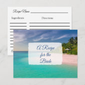 Een recept voor de bruidbruidenkaart briefkaart (Voorkant / Achterkant)