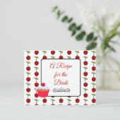 Een recept voor de bruidbruidenkaart briefkaart (Staand voorkant)