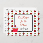 Een recept voor de bruidbruidenkaart briefkaart (Voorkant / Achterkant)