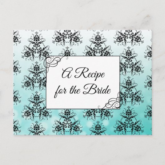 Een recept voor de bruidbruidenkaart briefkaart (Voorkant)