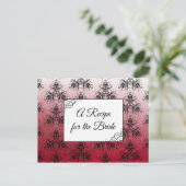 Een recept voor de bruidbruidenkaart briefkaart (Staand voorkant)