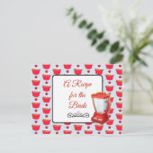 Een recept voor de bruidbruidenkaart briefkaart (Staand voorkant)