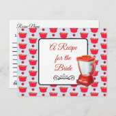 Een recept voor de bruidbruidenkaart briefkaart (Voorkant / Achterkant)