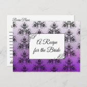 Een recept voor de bruidbruidenkaart briefkaart (Voorkant / Achterkant)