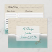 Een recept voor de bruidbruidenkaart briefkaart (Voorkant / Achterkant)