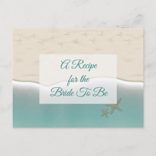 Een recept voor de bruidbruidenkaart briefkaart