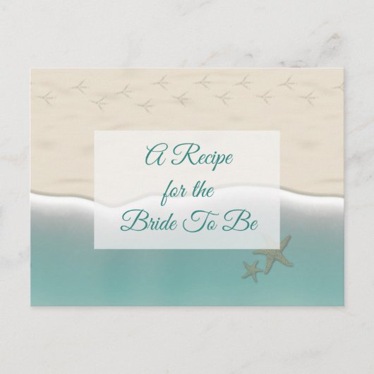 Een recept voor de bruidbruidenkaart briefkaart (Voorkant)