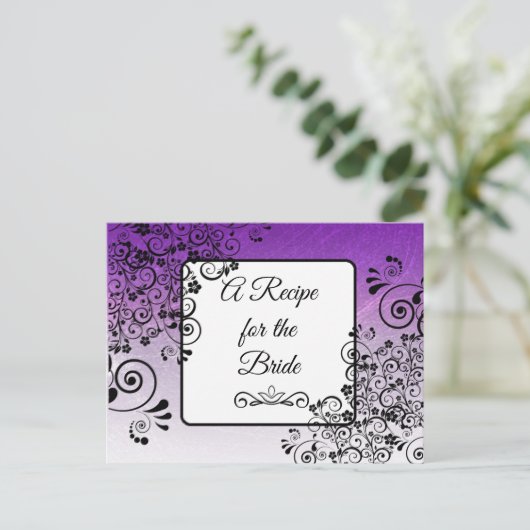Een recept voor de bruidbruidenkaart briefkaart (Staand voorkant)
