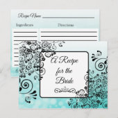 Een recept voor de bruidbruidenkaart briefkaart (Voorkant / Achterkant)