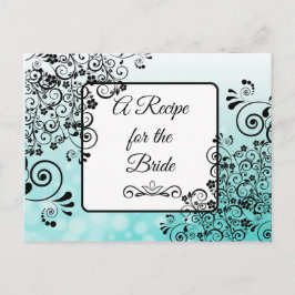 Een recept voor de bruidbruidenkaart briefkaart