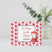 Een recept voor de bruidbruidenkaart briefkaart (Staand voorkant)