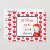 Een recept voor de bruidbruidenkaart briefkaart (Voorkant / Achterkant)