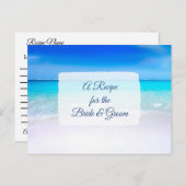 Een recept voor de bruidbruidenkaart briefkaart (Voorkant / Achterkant)