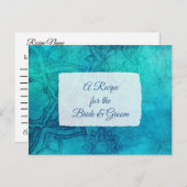 Een recept voor de bruidbruidenkaart briefkaart (Voorkant / Achterkant)