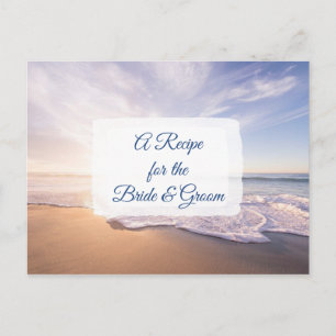 Een recept voor de bruidbruidenkaart briefkaart