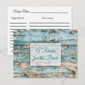 Een recept voor de bruidbruidenkaart briefkaart (Voorkant / Achterkant)