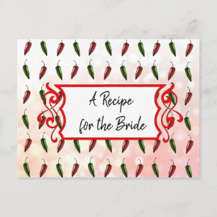 Een recept voor de bruidbruidenkaart briefkaart
