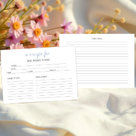 Een recept voor | Vrijgezellenfeest Recept Kaarten