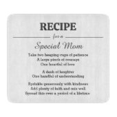 Een receptie voor een speciale moeder snijplank (Voorkant)