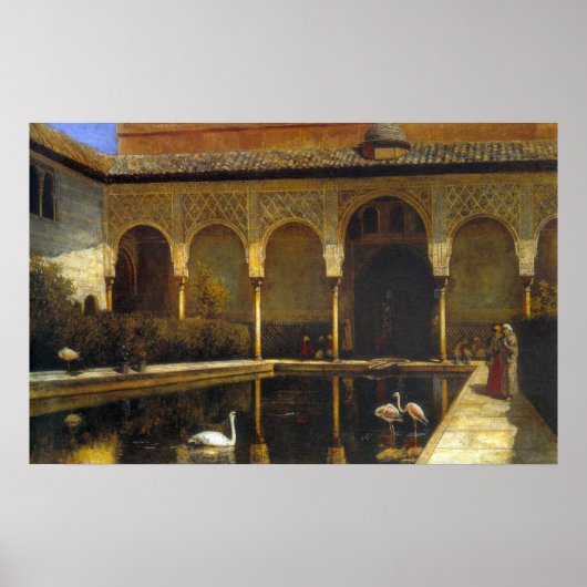 Een rechtbank in het Alhambra Poster (Voorkant)