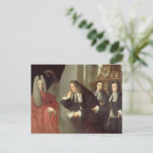 Een rechter en drie advocaten, de Venetiaanse Scho Briefkaart (Staand voorkant)