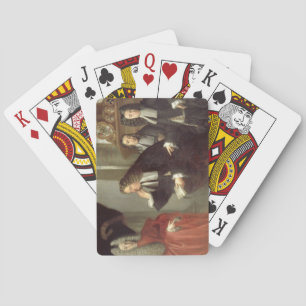 Een rechter en drie advocaten, Venetiaanse School  Pokerkaarten