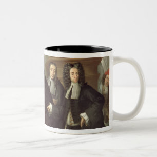 Een rechter en drie advocaten, Venetian School (ol Tweekleurige Koffiemok