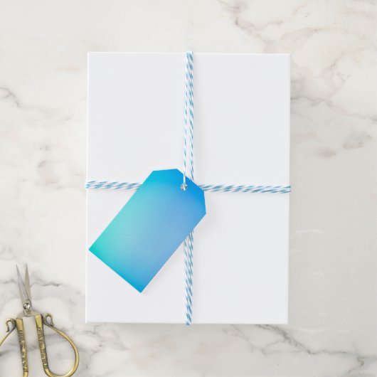 Een rechthoekig prijskaartje met een gradiënt van  cadeaulabel (Met Touw)