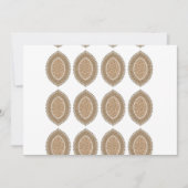 Een rechthoekig tapijt met een ingewikkelde geomet bedankkaart (Voorkant)