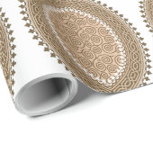 Een rechthoekig tapijt met een ingewikkelde geomet cadeaupapier (Rol Hoek)