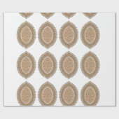 Een rechthoekig tapijt met een ingewikkelde geomet cadeaupapier (Vlak)